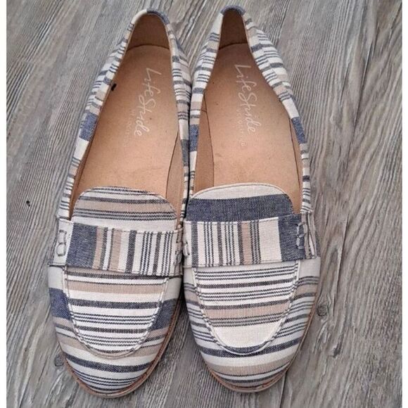 LIFE STRIDE - NWTIB - L Sz 8.5 Wide - Velocity 2.0 "Zee" Loafers/Blue Multi - Picture 13 of 14